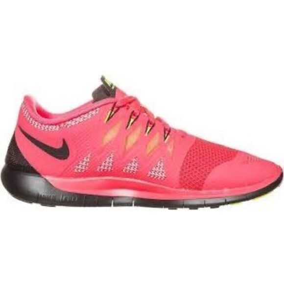 Nike Men's Size 15 Free Running Shoes Neon Coral Pink Red Athletic Bright Vivid - Picture 2 of 12